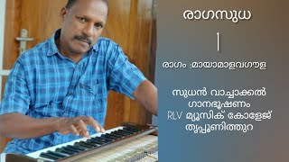 രാഗസുധ 1| MAYAMALAVAGAWLA | മായാമാളവഗൗള |RAGASUDHA 1|SUDHAN VACHAKKAL | സുധൻ വാച്ചാക്കൽ ||