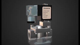 How a pilot solenoid valve work - 3D demostration
