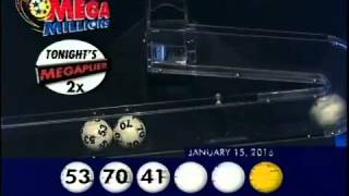 2016 01 15 Mega Millions Numbers and draw results
