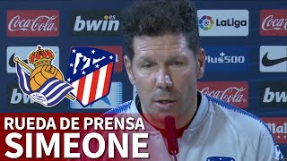 Real Sociedad - Atlético de Madrid | Rueda de prensa de Simeone | Diario AS