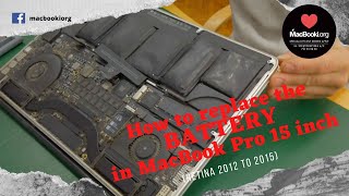 How to replace the battery in a Macbook Pro