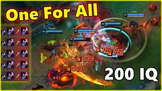 ONE FOR ALL 200IQ Best LOL Moments 2022 #27 (Zed, Yuumi, Yasuo...)