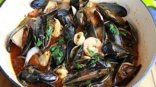 Mediterranean Seafood Stew | Mixed Seafood Soup By Cook With Nancy