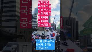 광화문현장스케치 3.1절 광화문으로 모이자