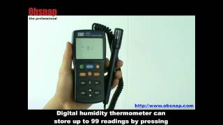 Digital Hygro Thermometer TES1364 at Obsnap Instruments