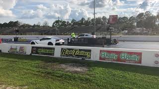 2012 3.7 L V6 Mustang Cyclone vs C7 Corvette - Barely Wins!