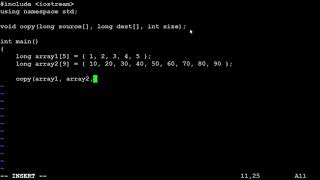Passing arrays as parameters in C++