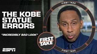 Incredibly bad look! - Stephen A. reacts to the Kobe statue misspellings | First