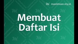 Cara Membuat Daftar isi atau Tabel of Content di Blog