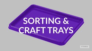 Storex Sorting and Craft Trays