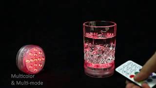 GFLAI RF21 Key 3AA Remote Controlled Waterproof 13LED Submersible Lights with Suction Cups Magnet