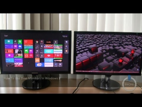 How To Use Dual Monitors In Windows 8 How To Use Dual Monitors In Windows 8
