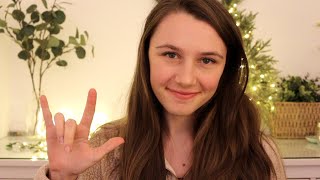 ASMR - Teaching You Sign Language (ASL) 🤟Intro, Alphabet, Emotions, ? Words