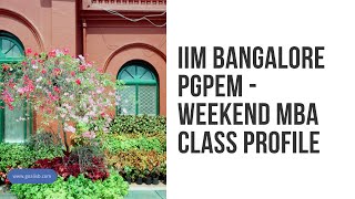 IIM Bangalore Weekend MBA for Executives - IIMB PGPEM - 2025-26 intake