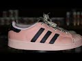 how to customize adidas superstar kekao leather paint salmon peach