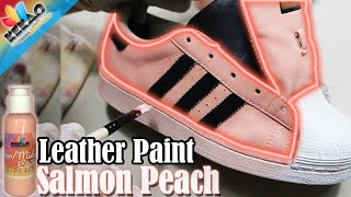 How to Customize Adidas Superstar | Kekao Leather Paint | Salmon Peach