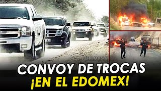 Convoy de 20 trocas de Malandros irrumpen en Fiscalía y provocan el caos, en Sultepec, Edomex.