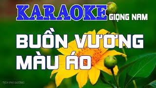 Karaoke - Buồn vương màu áo (Buồn vương màu áo hồng)