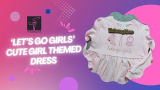 ASMR Relaxing 4K, Sketch Embroidery | Girl themed Pink Dress | Baby Lock Endurance