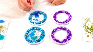 # 485 - 🌸REAL Flower Coasters ~ Resin Tutorial