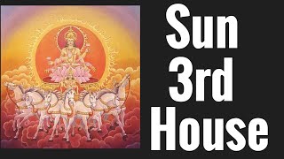 Sun in Third House (Sun 3rd  house) Vedic Astrology