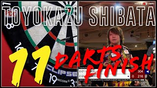 【11DARTS】TOYOKAZU SHIBATA【2021/22 PDC WORLD DARTS CHAMPIONSHIP ASIA QUALIFYING-JAPAN】