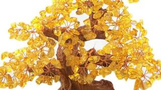 Natural Citrine Gem Stone Money Tree