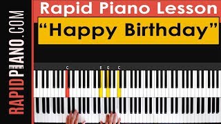 How To Play "Happy Birthday" - Easy Piano Tutorial & Lesson