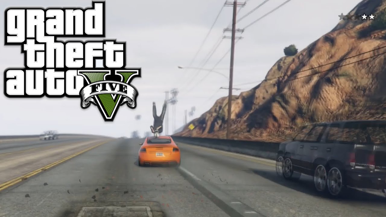 Grand Theft Auto Five Best Car Crashes - Ep 10 - YouTube