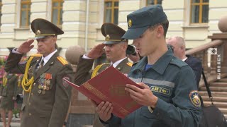 В День пожарной службы молодые спасатели приняли присягу (25.07.2022)