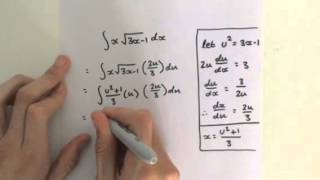 Integration by U - Substitution: 2 Examples: Root and exponential functions