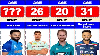 Debut Age Of Famous Cricket Players  | Youngest  Cricketers Players | Oldest Cricketers Players