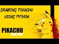 How to draw Pokemon Pikachu using python turtle | Pikachu Module | #pythonturtle #pikachu #python
