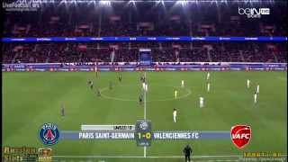 Paris Saint-Germain 1-0 Valenciennes Ezequiel Lavezzi Goal 18'