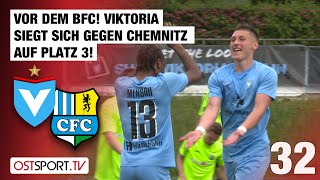 Vor dem BFC! Viktoria siegt sich gegen Chemnitz auf Rang 3: Viktoria - CFC | Regionalliga Nordost