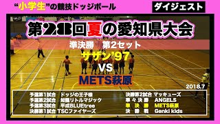 【ドッジボール】第28回夏の愛知県大会 準決勝第2セット サザン’97vsMETS萩原