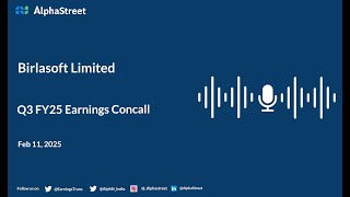 Birlasoft Ltd Q3 FY2024-25 Earnings Conference Call