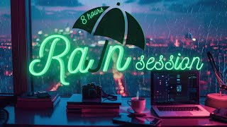 🌧️ 8 Hours of Rain Sound for Sleep | Gentle Thunder for Relaxation and Focus | Cozy City Apartment ✨