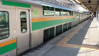 E231系1000番台コツK-31編成+ヤマU57編成小山駅発車