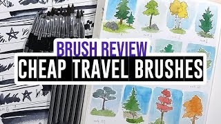 Review \u0026 demo - Cheap Travel Brushes