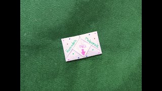 Eid Mubarak greeting card / DIY - SURPRISE MESSAGE CARD FOR EID | Pull Tab Origami Envelope Card