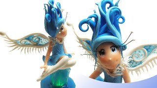 Winter fairy and the magical crystal- Polymer clay tutorial