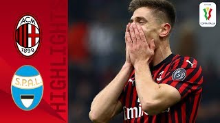 Milan 3-0 Spal | Piątek Scores as Milan Enjoy Comfortable Win! | Round of 16 | Coppa Italia