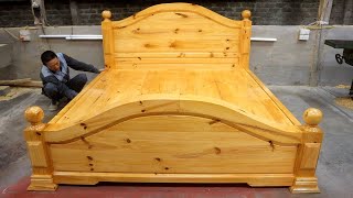 A Young Carpenter's Ingenious Woodworking Skills-Building a Bed From Solid Wood