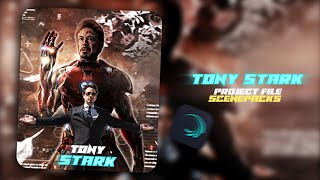 Tony Stark (Project file)Alightmotion xml 1080p Scenepacks
