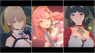 Evelyn, Astra Yao, and Nicole: Character Menu, Intro, and skins Gameplay