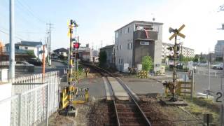 関東鉄道竜ヶ崎線 　キハ２００２　佐貫→竜ヶ崎　前面展望