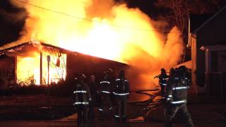 Raw Video: Fire in Fint Michigan on March 13, 2013