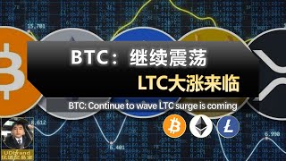 BTC继续震荡，继续浪，LTC上上上  #btc #eth #ltc