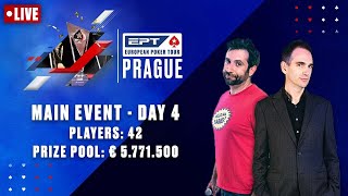 PLAYING DOWN TO 16 | EPT Prague MAIN EVENT Day 4 ♠️ PokerStars